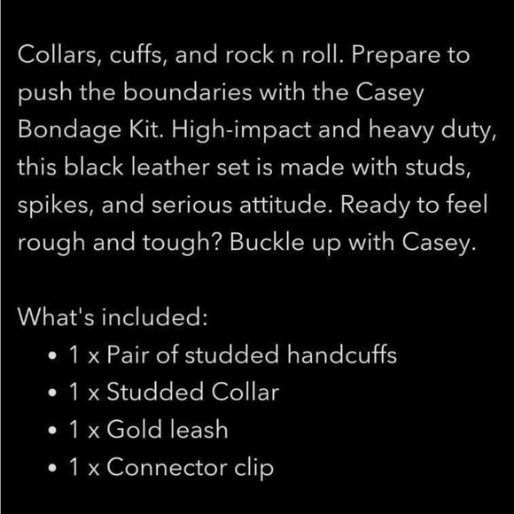 Honey Birdette Casey Collar & Cuff Set - Picture 8 of 14